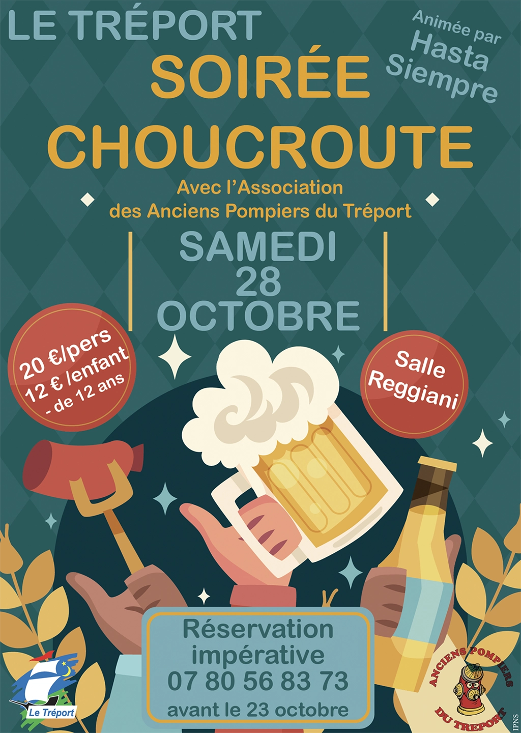Une Soirée Choucroute Festive avec les Anciens Pompiers du Tréport et Hasta Siempre : Rendez-vous le 28 octobre !